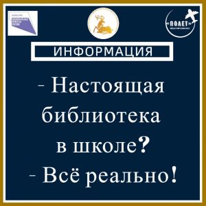 Самая настоящая библиотека в школе